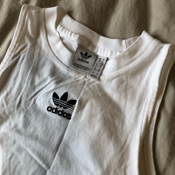 Amazing Condition White and Black Adidas Racer-tank - Picture 1 of 3